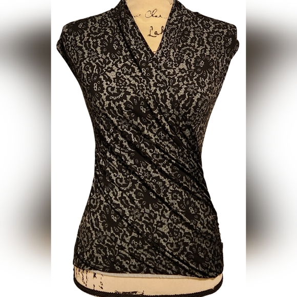 Vince Camuto Floral Wrap Blouse - Picture 1 of 4